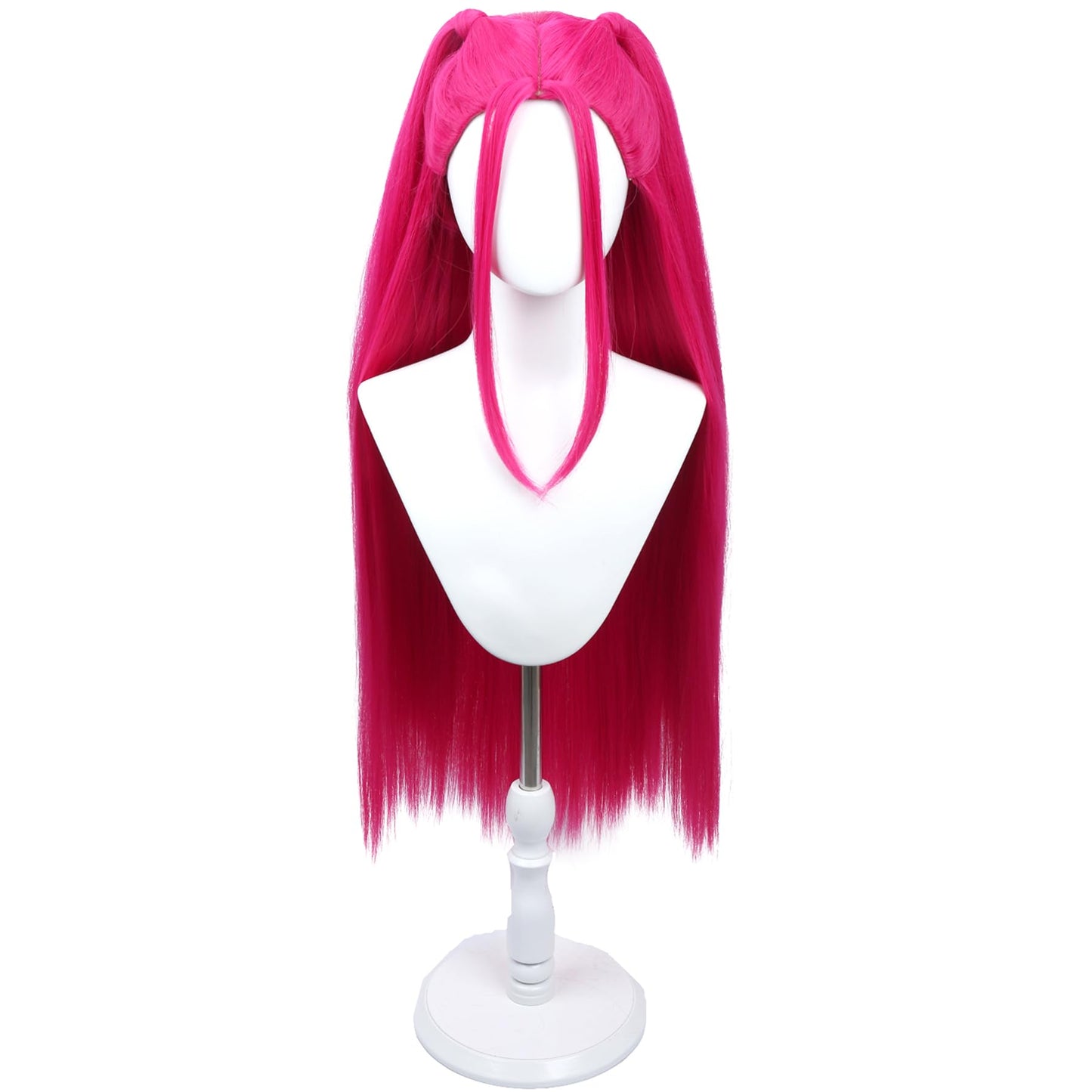 WTHCOS Long Hot Pink Wig for Women - Cosplay Anime Halloween