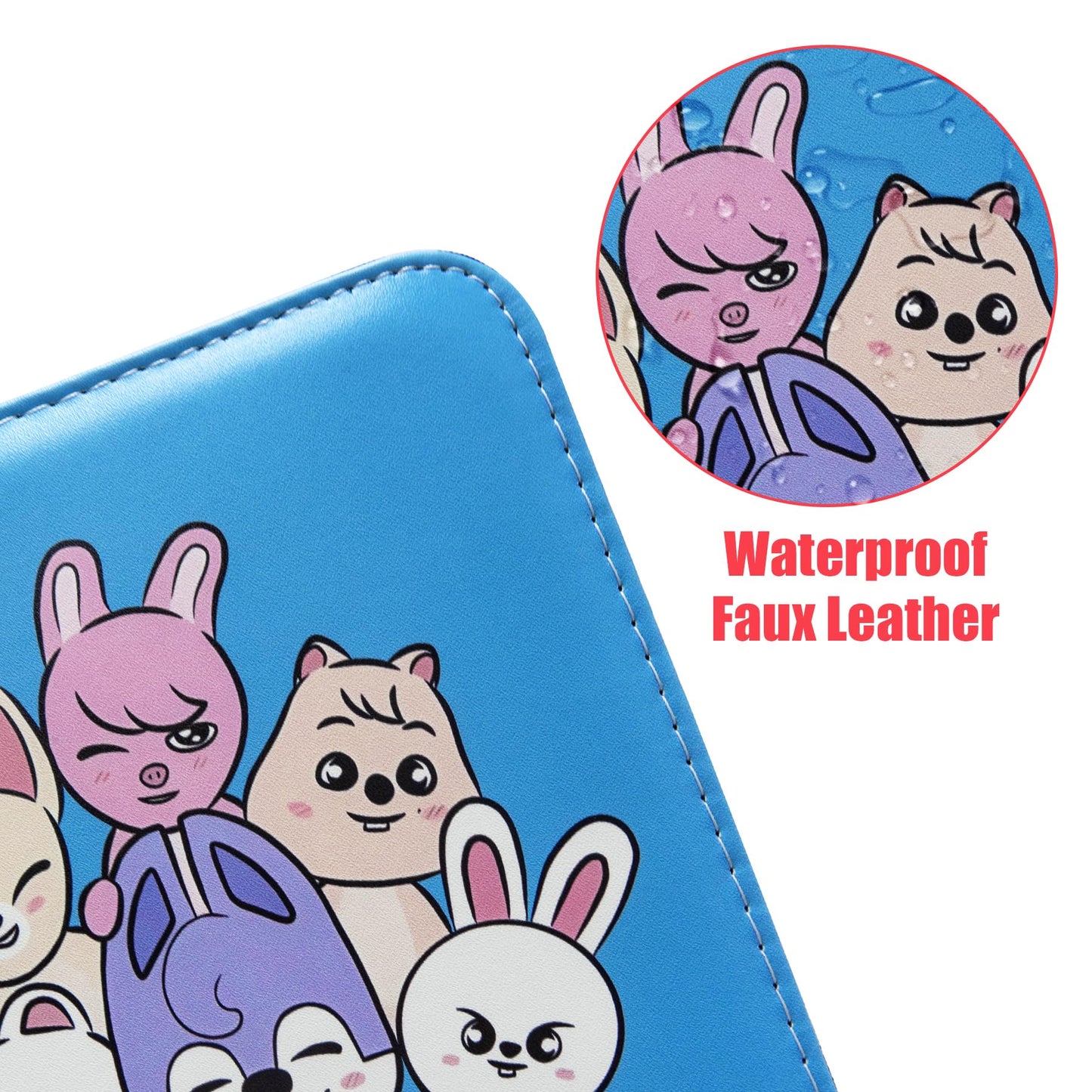 WTVIDAS Kpop Photocard Binder – 400 Card Capacity, 4-Pocket, Waterproof PU Cover, 50 Pages
