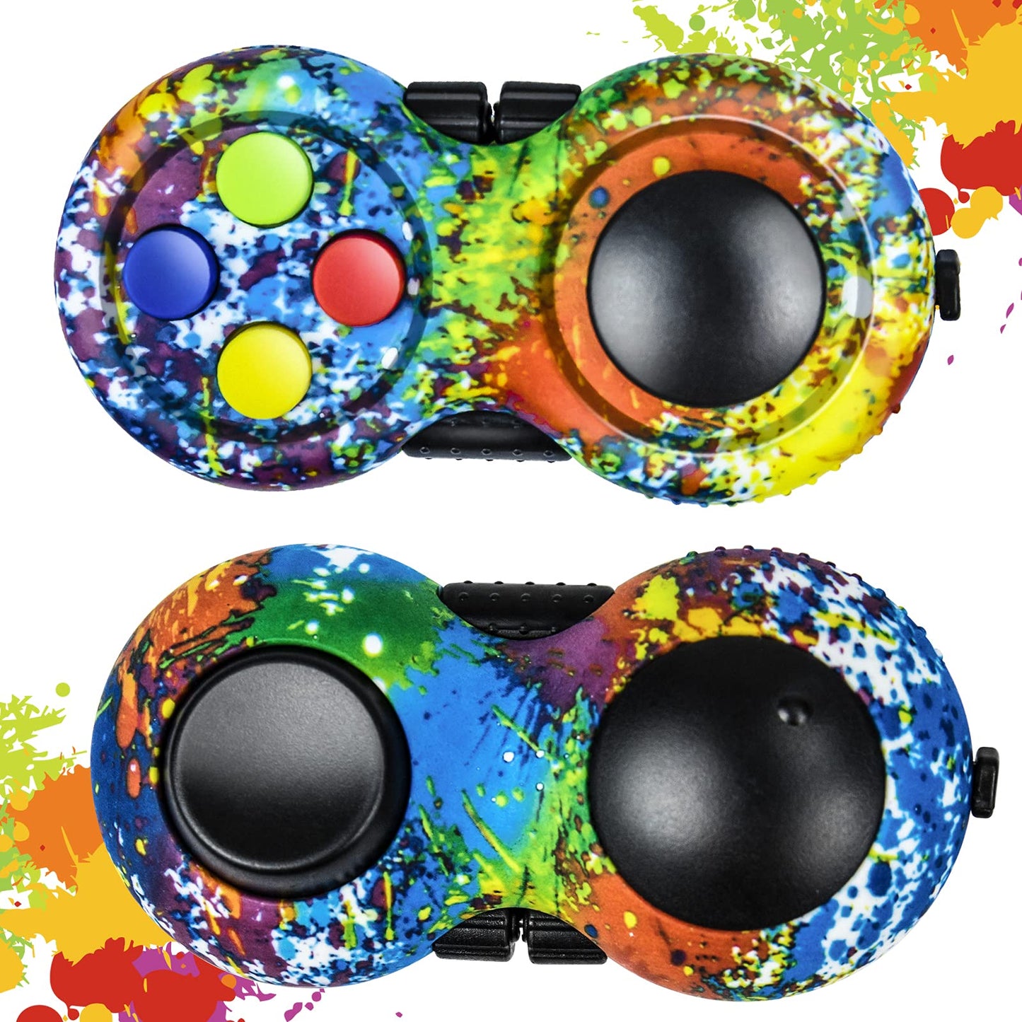 WTYCD Original Fidget Toy — Rubberized Controller with 8 Functions & Lanyard for Focus