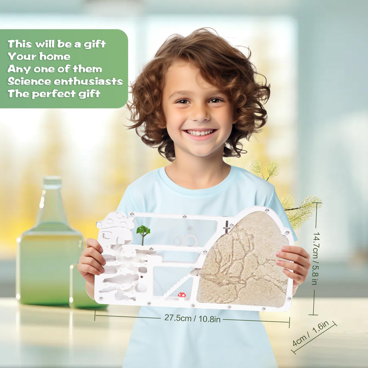 Ant Farm Castle – Large Viewing Area Kit for Live Ants | Educational Observation Habitat by wtsyant