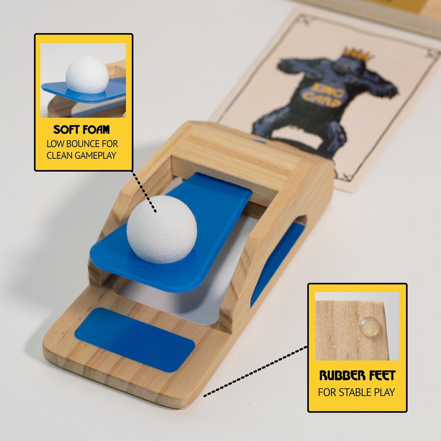 King Pong Original Shot-Making Tabletop Game by Wudly Games | 1-4 Players