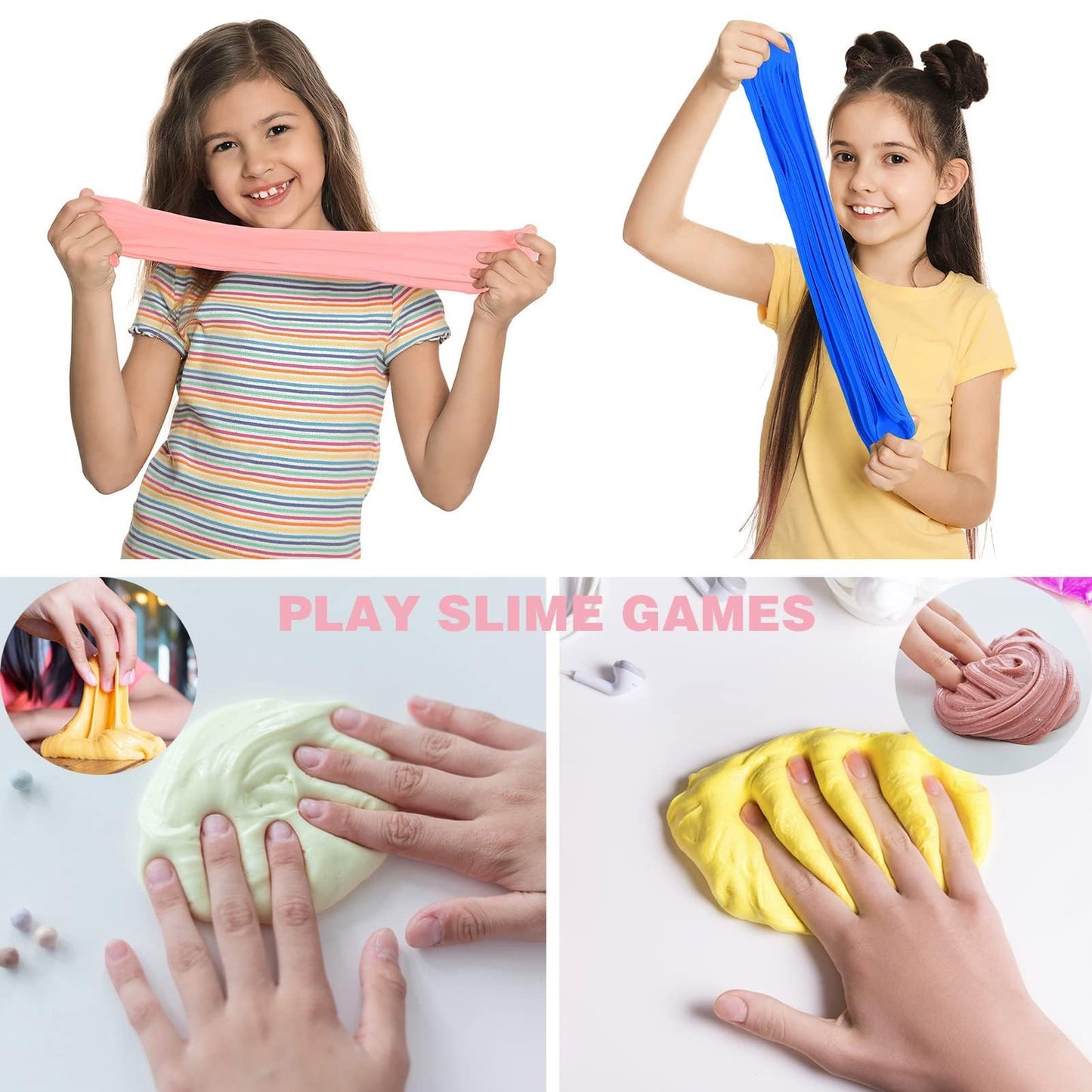 WUJYLY 64-Piece Mini Slime Kit – Butter Slime Party Favors & Classroom Prizes