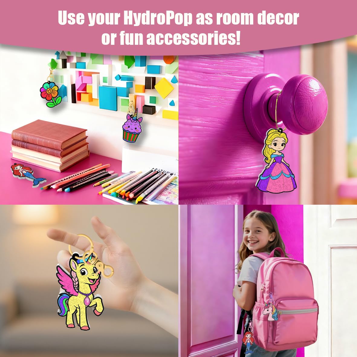 WurLoo Aqua Puffs 3D Art Kit for Kids – Mess-Free Color & Inflate Craft, Ages 4-10