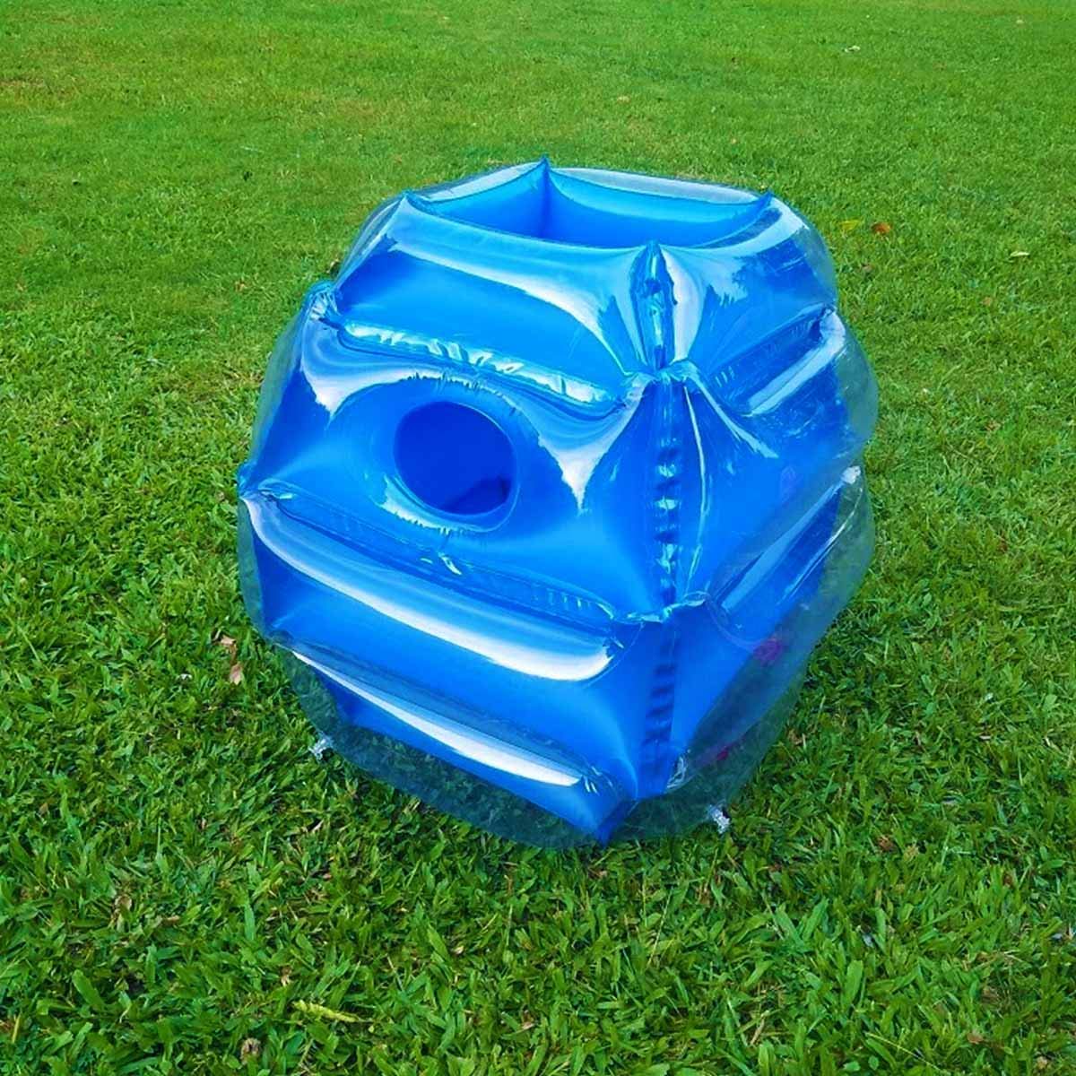 Wuzeautk 2 PC Inflatable Sumo Balls – Wearable Bumper Ball for Kids, 24-inch (Blue & Red)