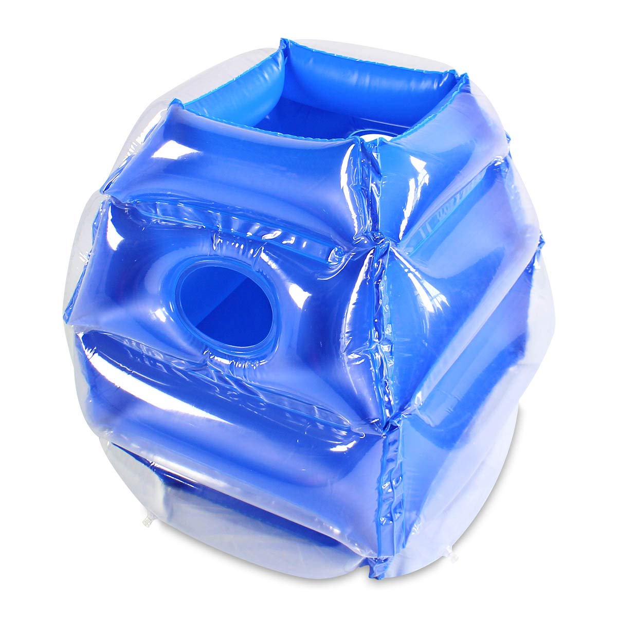Wuzeautk 2 PC Inflatable Sumo Balls – Wearable Bumper Ball for Kids, 24-inch (Blue & Red)