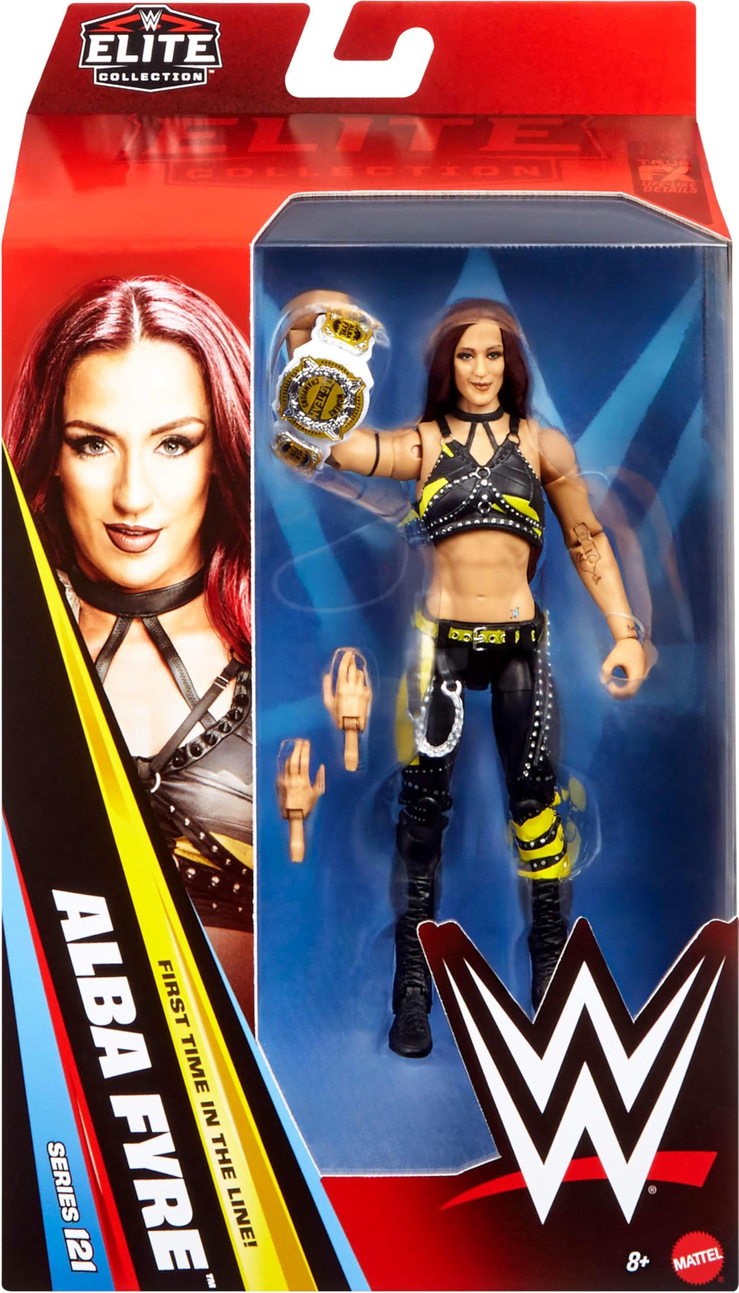 WWE Elite Series #121 Alba Fyre 6-Inch Action Figure – 25 Points of Articulation & Swappable Hands