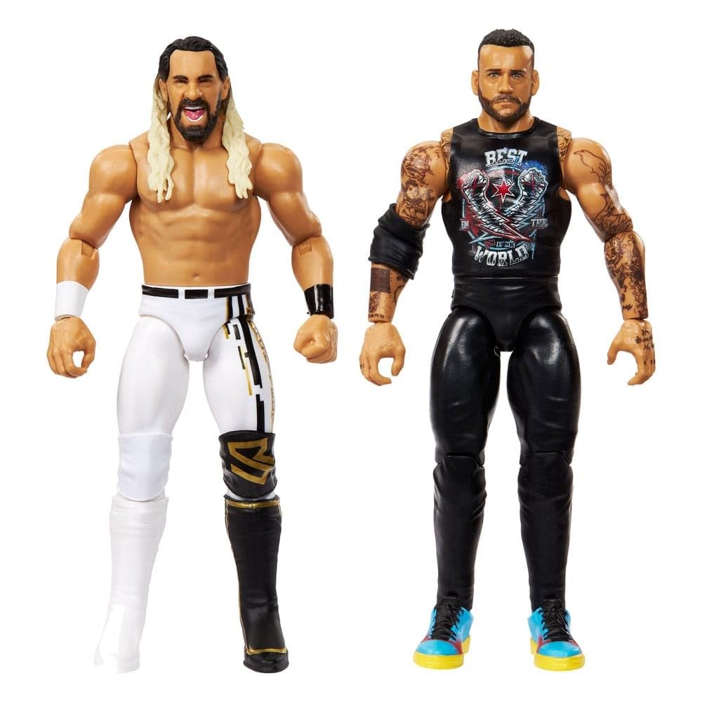 WWE CM Punk & Seth Rollins Main Event 2-Pack 23 - Mattel Action Figures | WWE