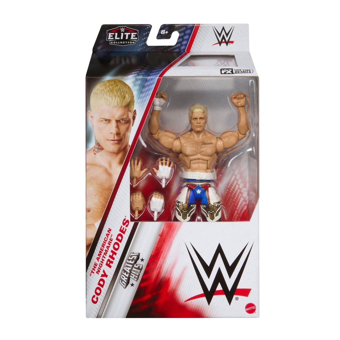 WWE Cody Rhodes Elite Greatest Hits 8 Figure – Mattel Toy Wrestling Action Figure