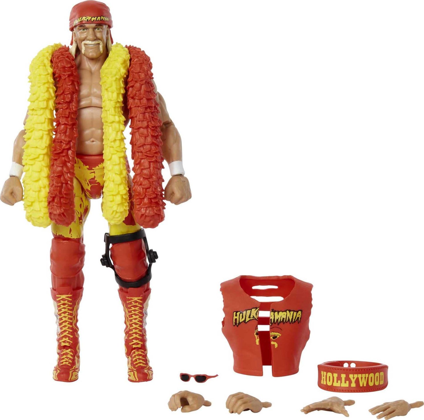 WWE Elite Collection Hulk Hogan 6-Inch Action Figure – TrueFX Detailing, 25 Points of Articulation (Ages 8+)