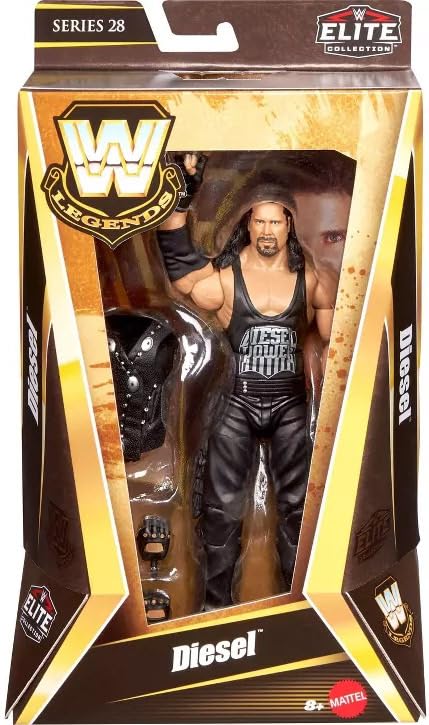 WWE Elite Legends Diesel Action Figure – Series 28, 6-Inch Collectible with TrueFX & Accessories