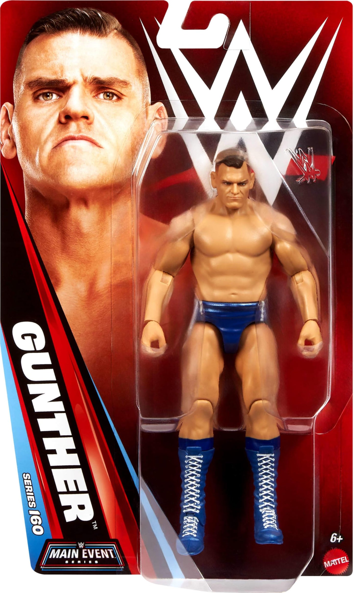 WWE Gunther Action Figure – Main Event Series #160, 6-Inch Collectible with 14-Point Articulation