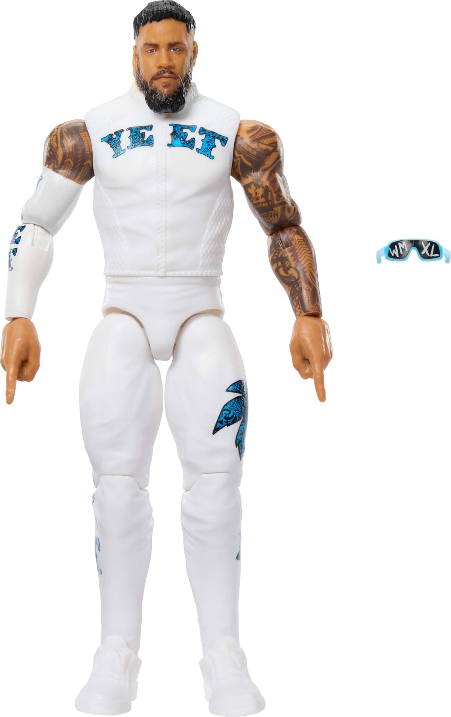 WWE Jey USO Action Figure – Main Event Series #161, 6-Inch, 14-Point Articulation, TrueFX