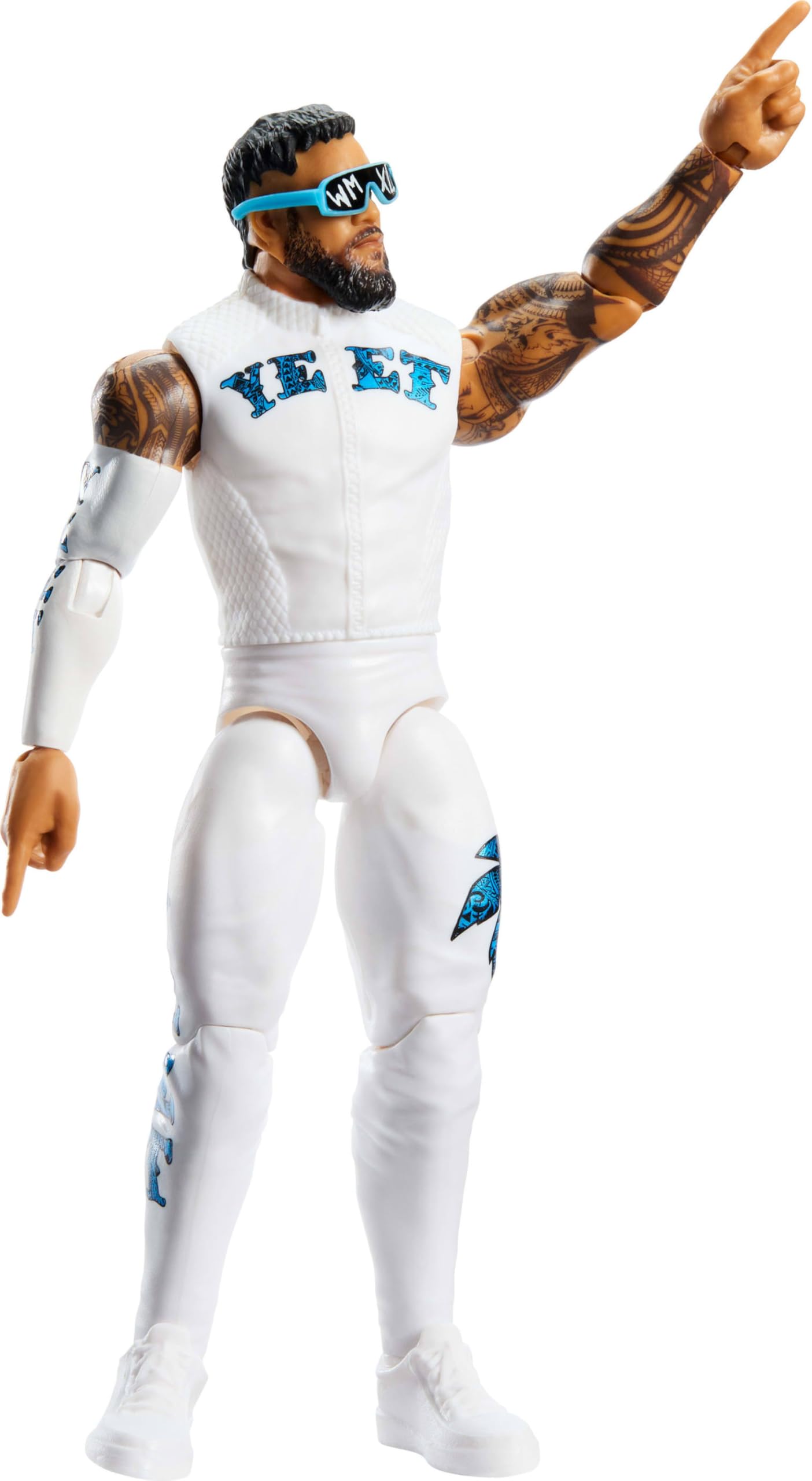 WWE Jey USO Action Figure – Main Event Series #161, 6-Inch, 14-Point Articulation, TrueFX