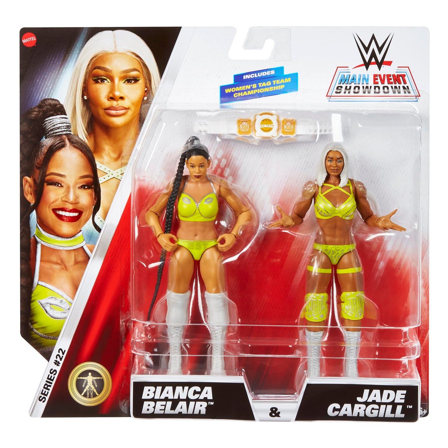 WWE Jade Cargill & Bianca Belair Main Event 2-Packs 22 – Mattel Action Figures