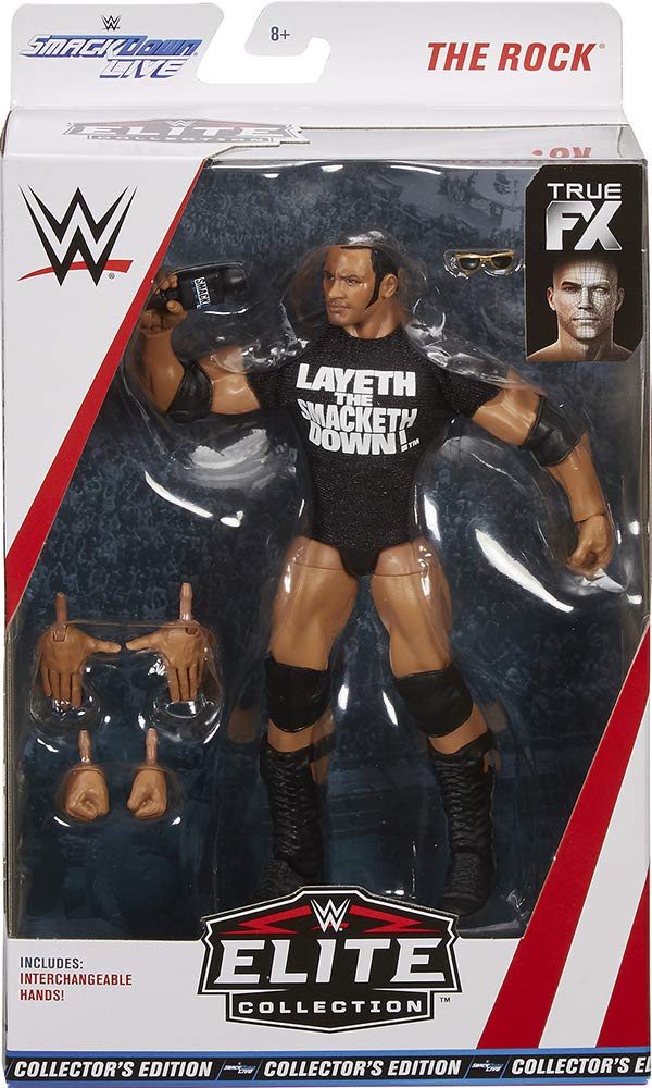 WWE Smakdown Live Elite Collection The Rock Exclusive Collector's Edition Action Figure