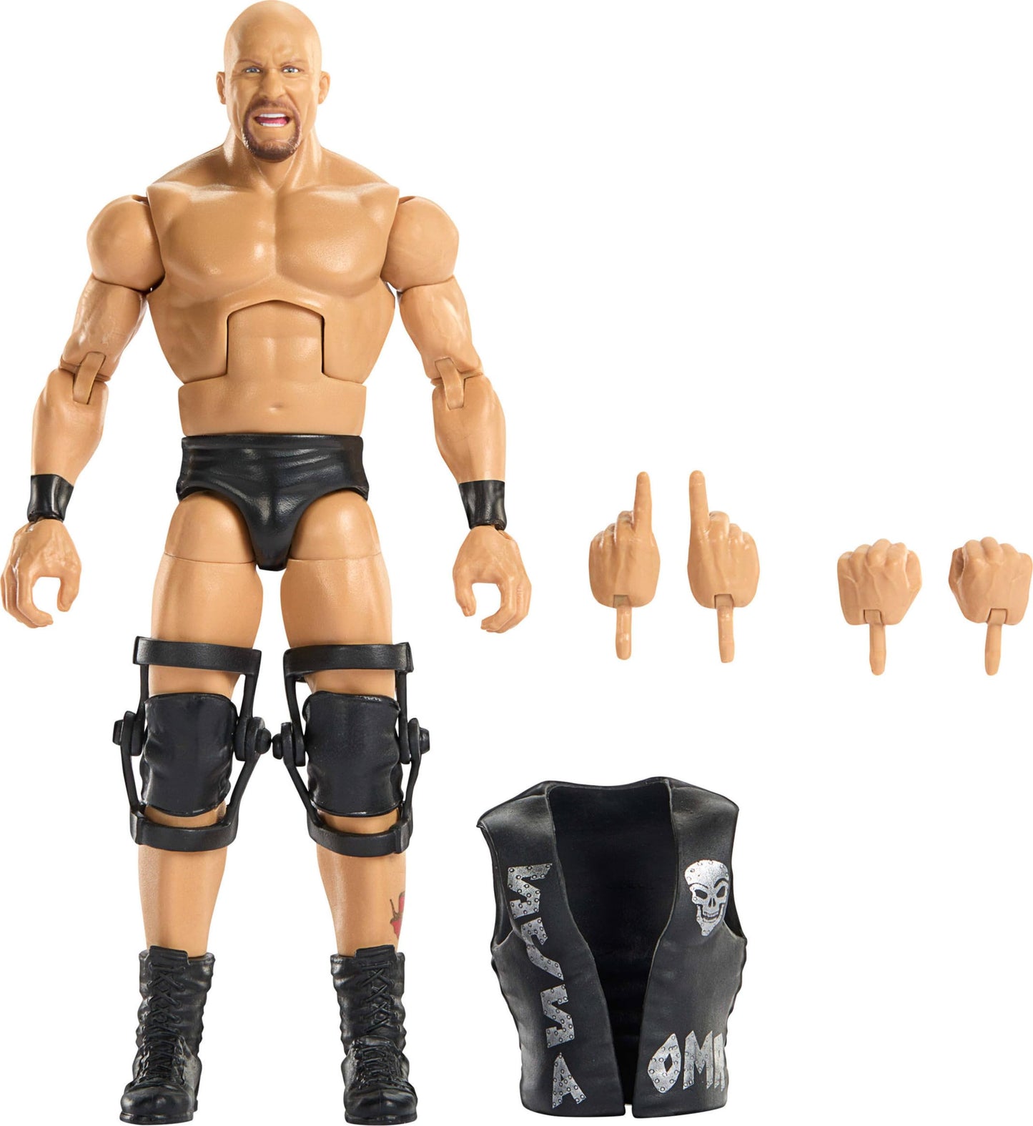 WWE Stone Cold Steve Austin Elite Action Figure – Greatest Hits 2025, 6-Inch, 25 Points of Articulation
