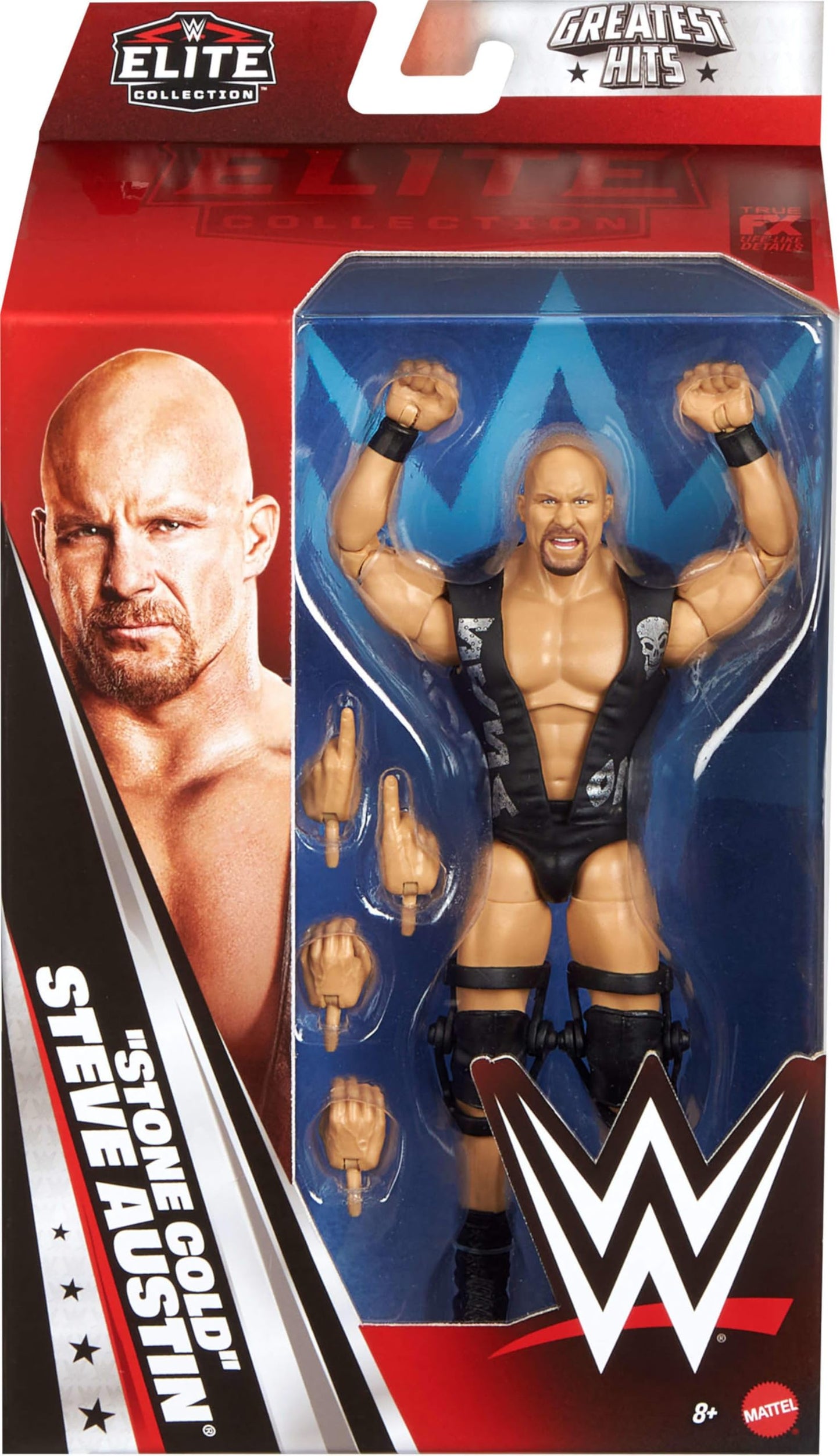 WWE Stone Cold Steve Austin Elite Action Figure – Greatest Hits 2025, 6-Inch, 25 Points of Articulation
