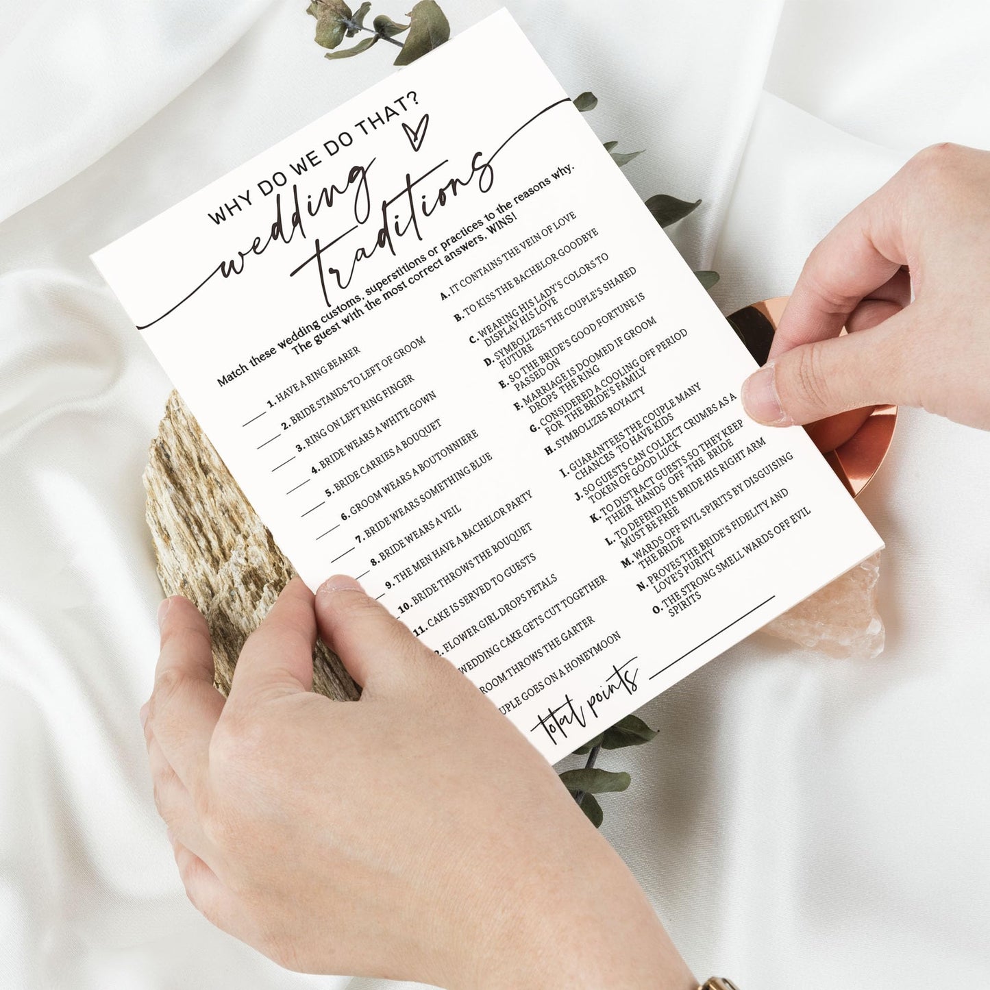 Wybgno Bridal Shower Game Cards – Why Do We Do That Icebreaker (25 Cards, 5x7)