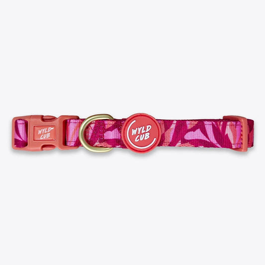 Wyld Cub - Adjustable Dog Collar: Kew Honeysuckle