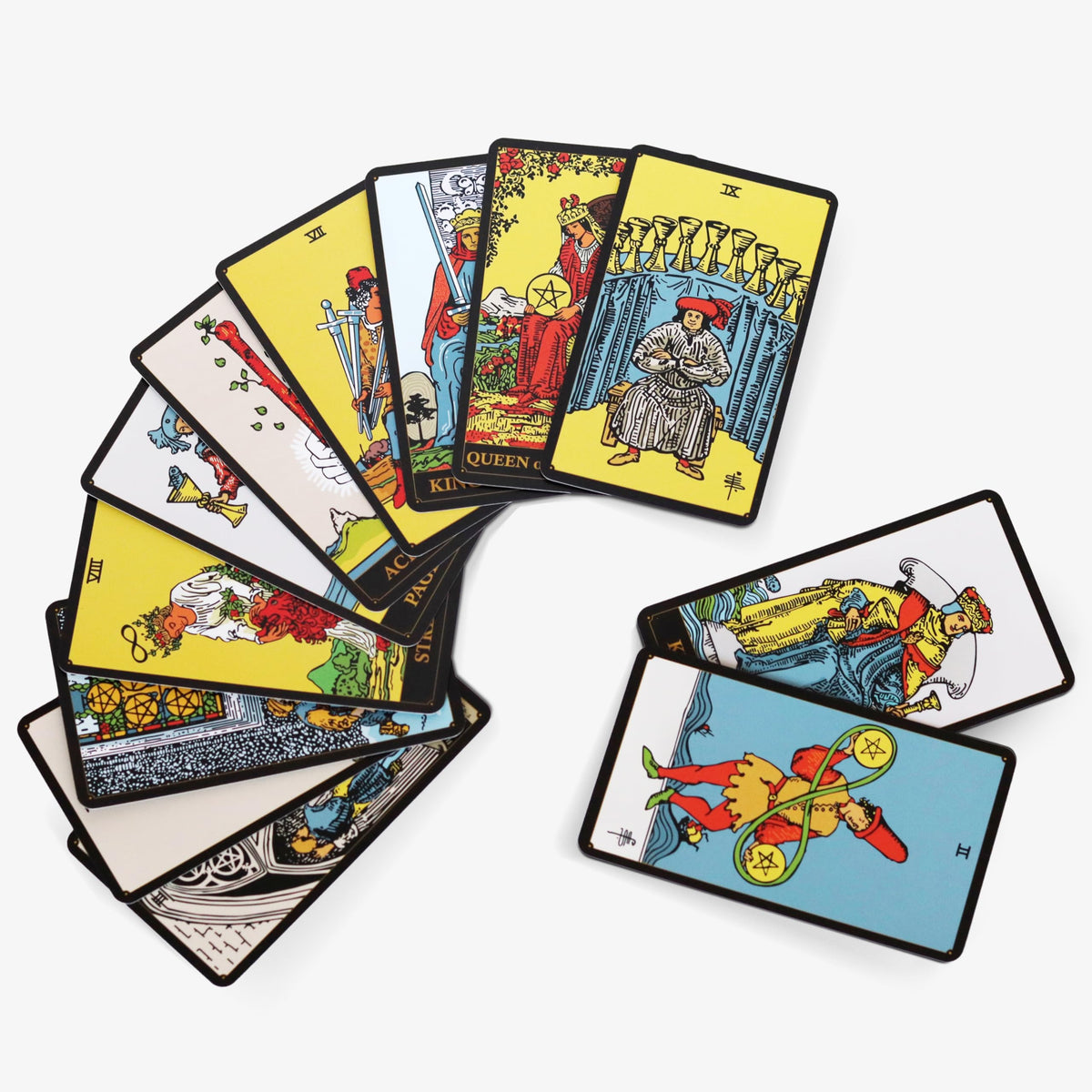 Wyspell Classic Tarot Cards for Beginners – Deck with Guide Book (Dark)