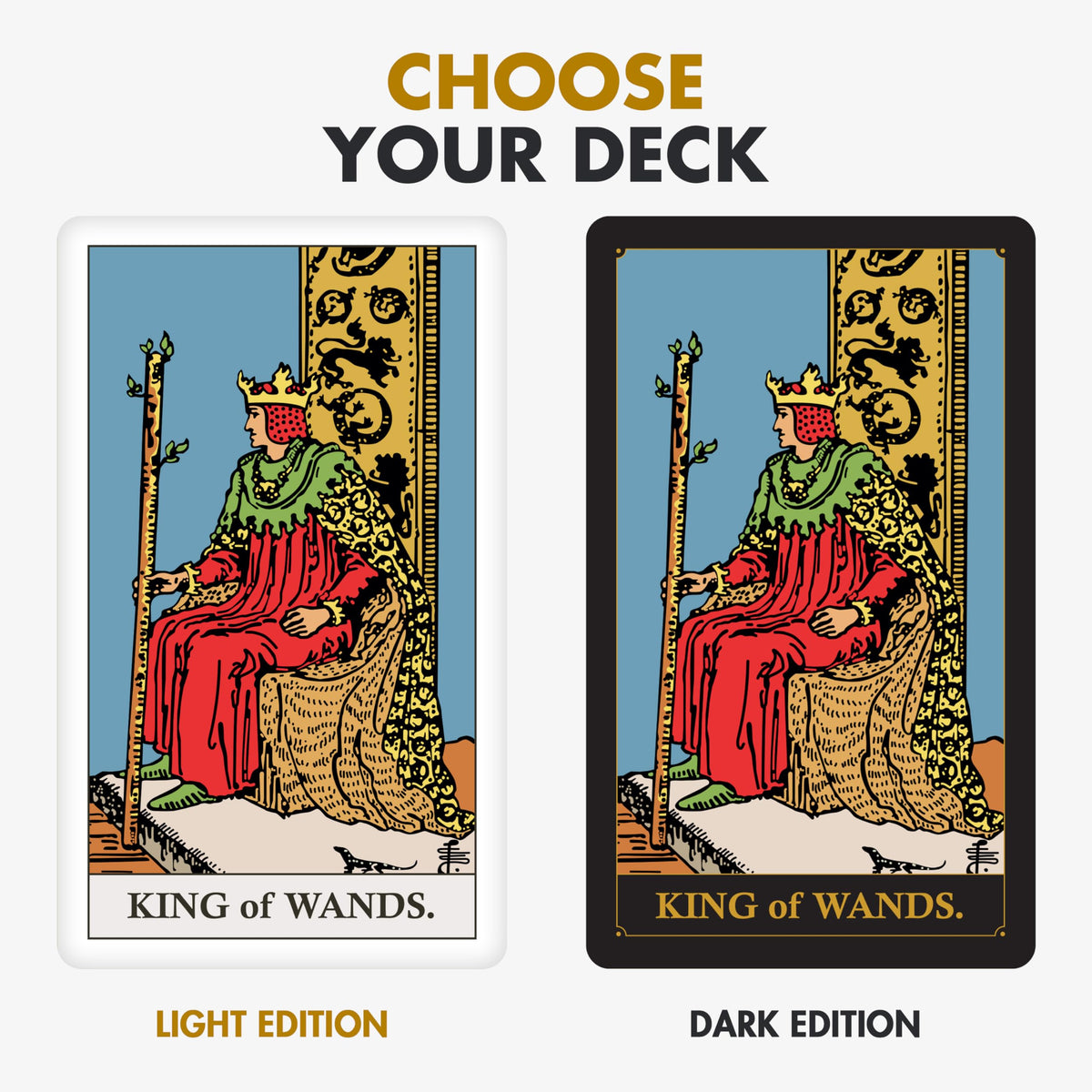 Wyspell Classic Tarot Cards for Beginners – Original Deck with Guide Book (Light Edition)