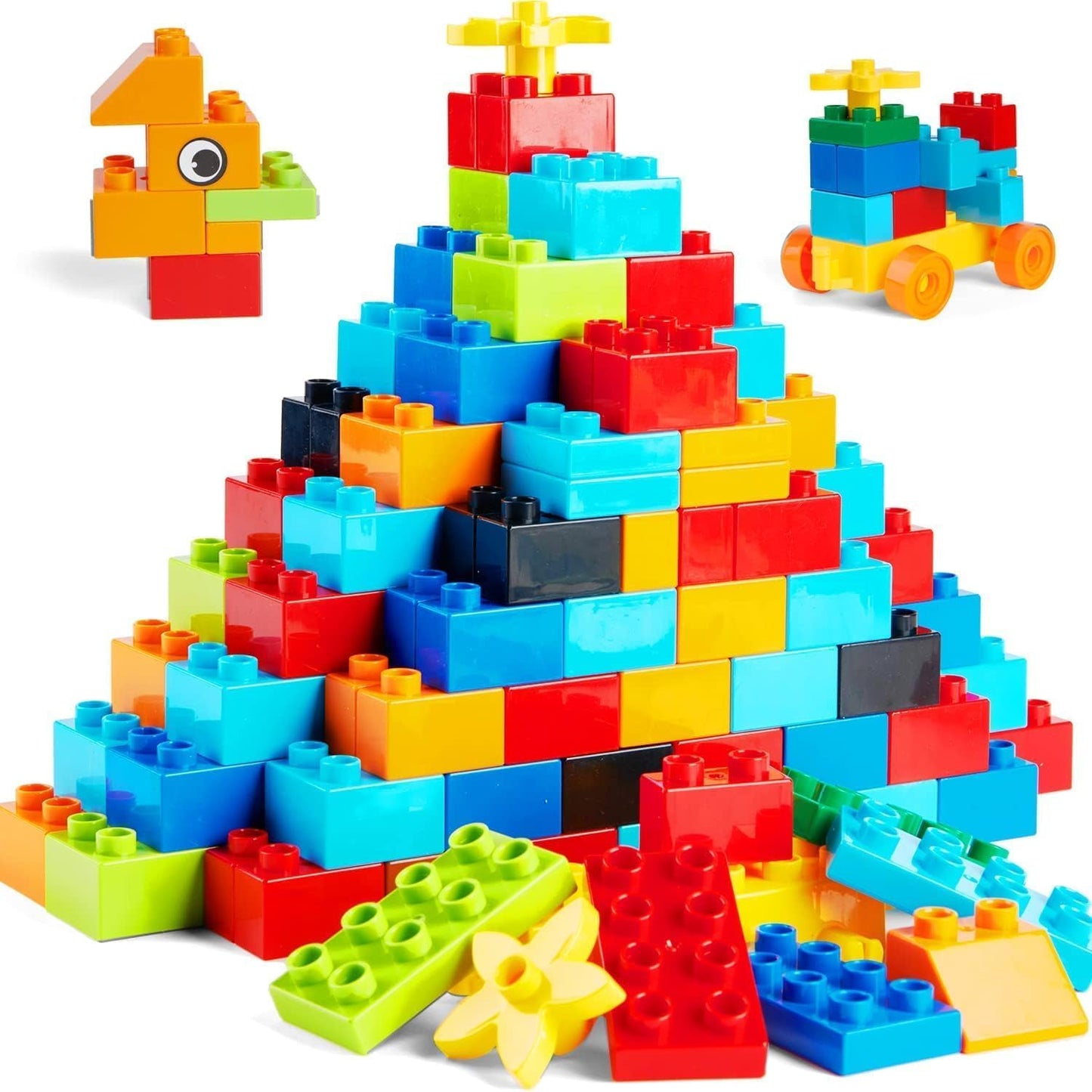 WYSWYG 240-Piece Large Building Blocks Set for Toddlers & Kids — Duplo Compatible