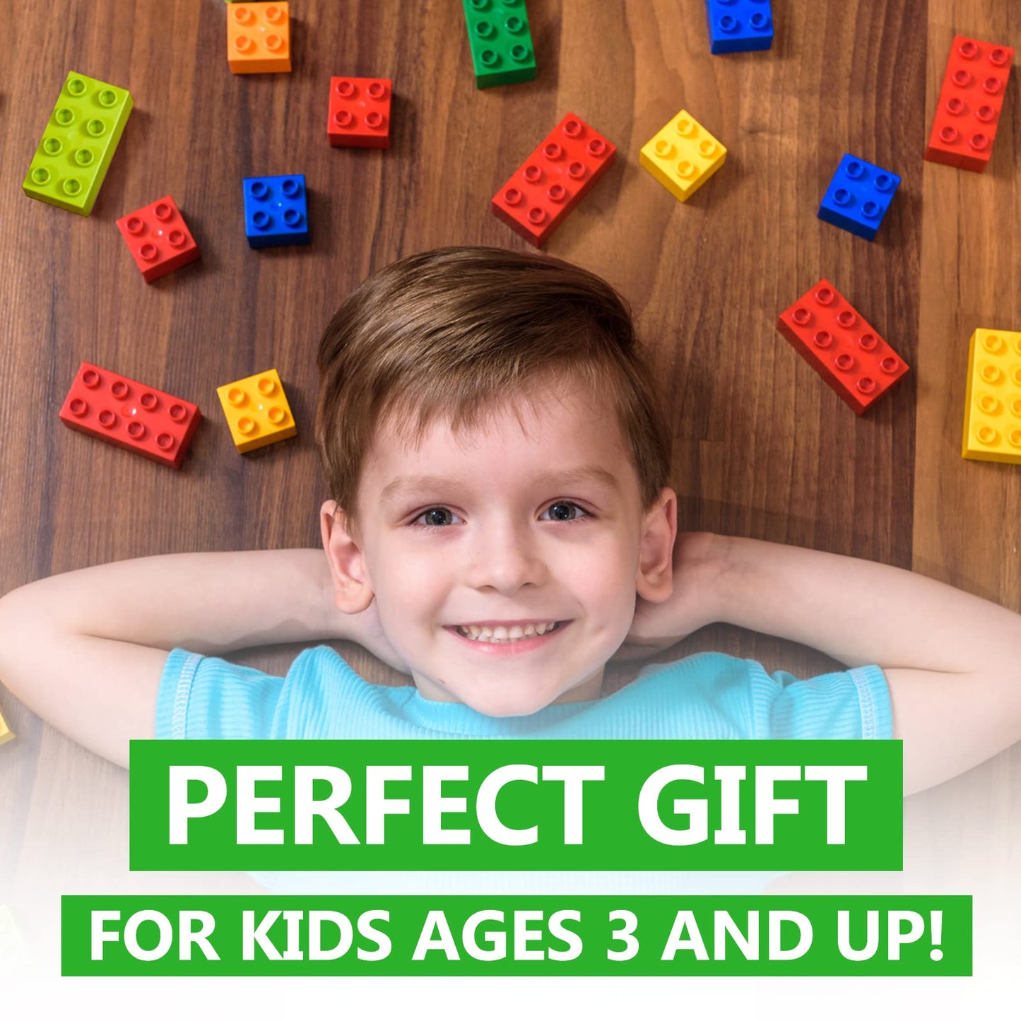 WYSWYG Big Building Blocks Starter Set – 50 Pcs, Duplo-Compatible for Ages 3-6