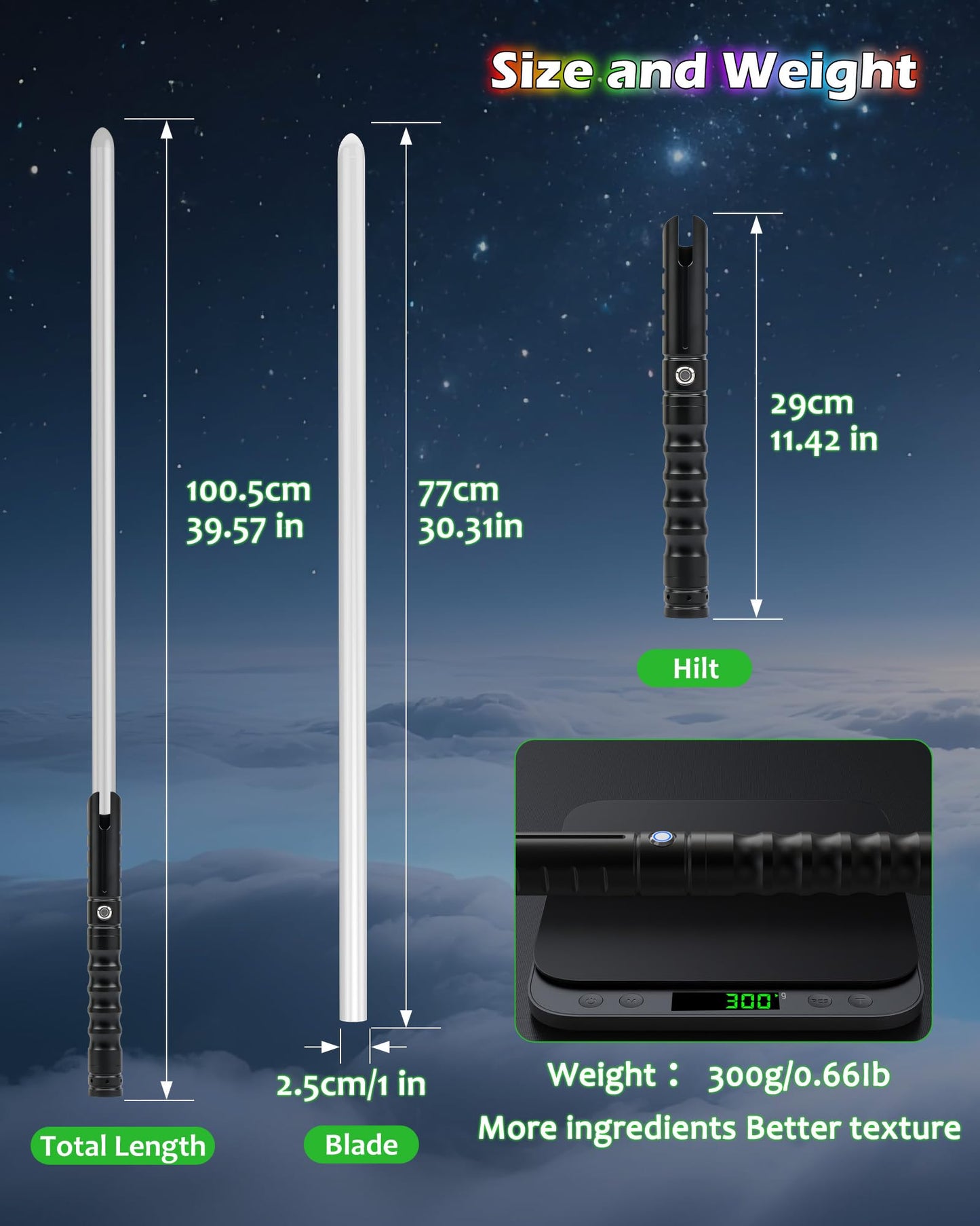 X-TREXSABER Lightsaber Toy for Adults – 39.57-inch Dueling Saber, 12 RGB Colors, Heavy Alloy Hilt, Rechargeable
