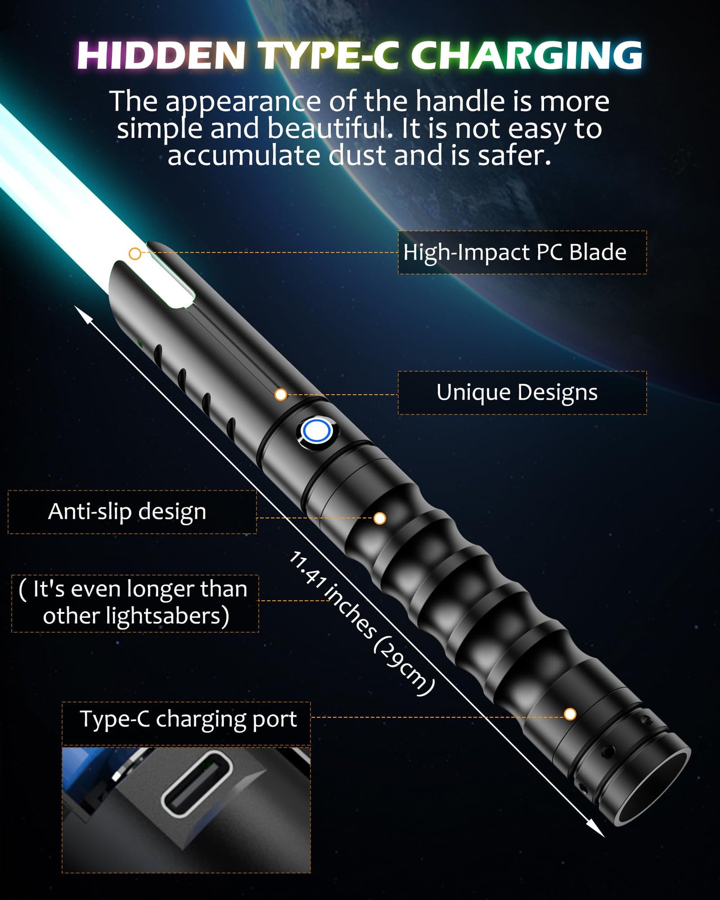 X-TREXSABER Lightsaber Toy for Adults – 39.57-inch Dueling Saber, 12 RGB Colors, Heavy Alloy Hilt, Rechargeable