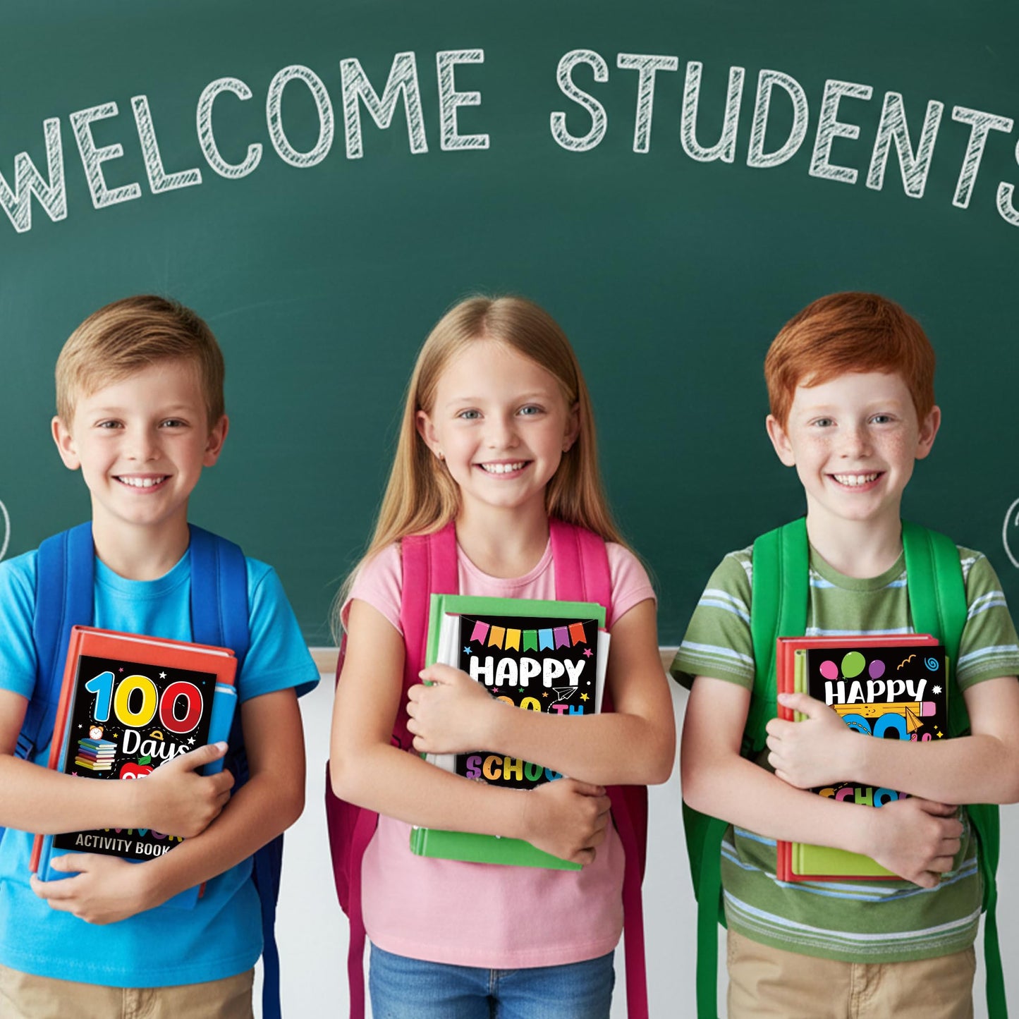 X1zuue Black 100th Day of School Activity Books – 24 Mini Games for Classrooms, DIY Gifts & Party Favors