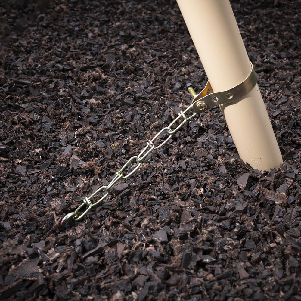 XDP Recreation Metal Ground Anchor Kit – 4pc Auger-Style Anchors for Swing Sets, Trampolines & Outdoor Furniture
