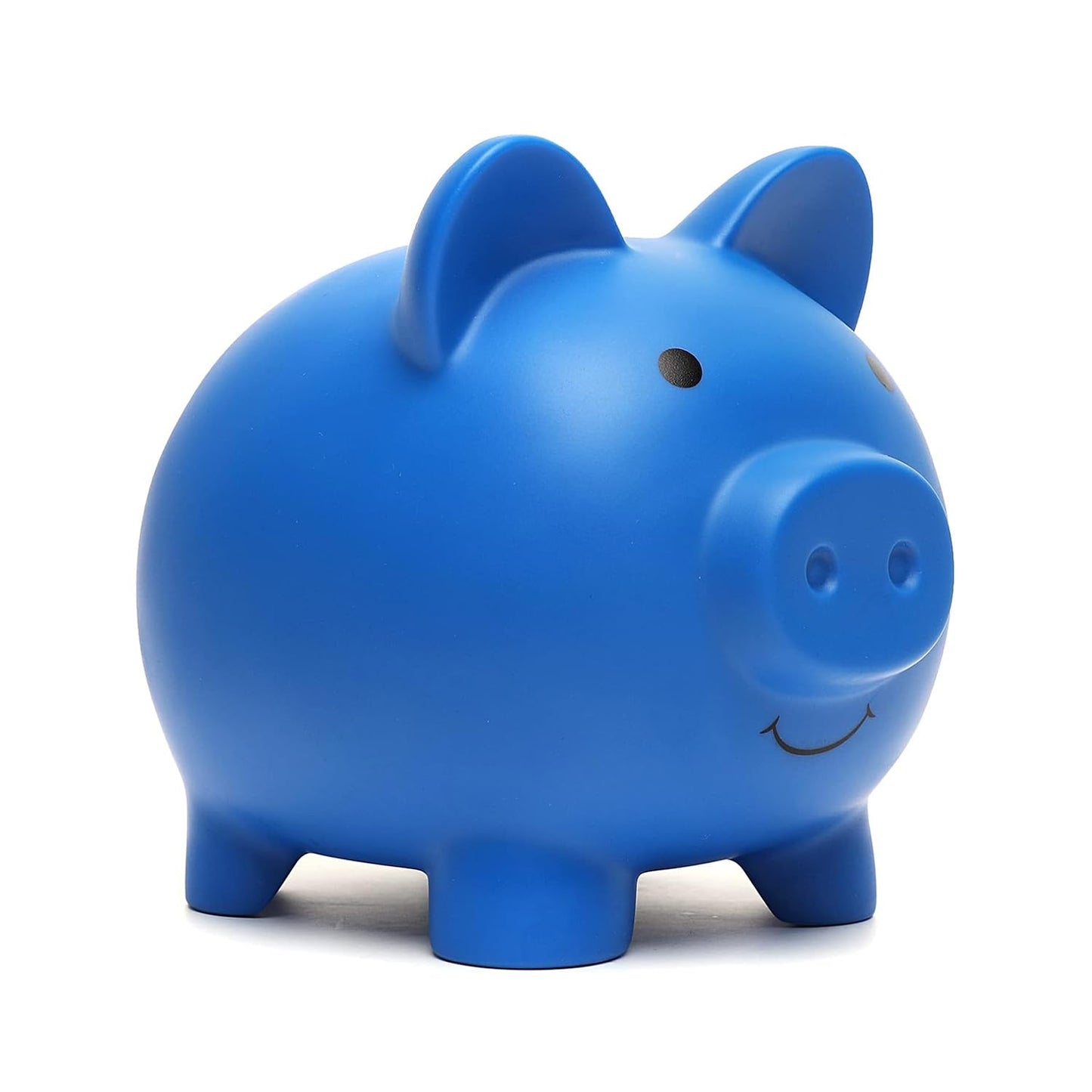 XDRELEC Piggy Bank – Shatterproof Plastic Money Bank for Kids, Dark Blue, Medium