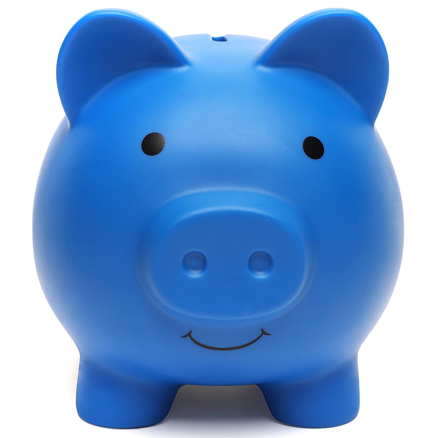 XDRELEC Piggy Bank – Shatterproof Plastic Money Bank for Kids, Dark Blue, Medium