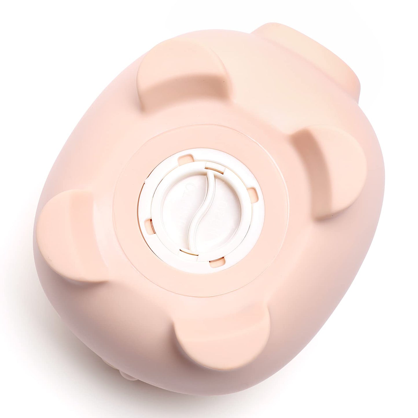 XDRELEC Piggy Bank – Medium Flesh-Colored Plastic Coin Bank for Kids