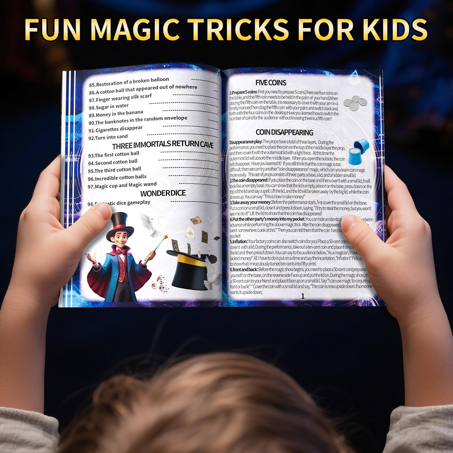 Xelabrion Magic Kit for Kids | 130 Tricks with Wand, Guide & Videos