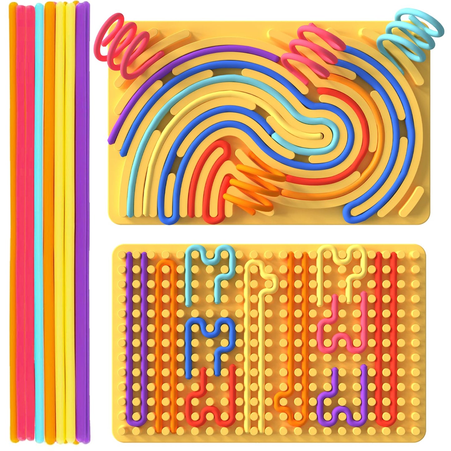 Xesakesi Sensory Activity Board – Stocking Stuffers Fidget Toy for Kids & Adults, Quiet & Screen-Free