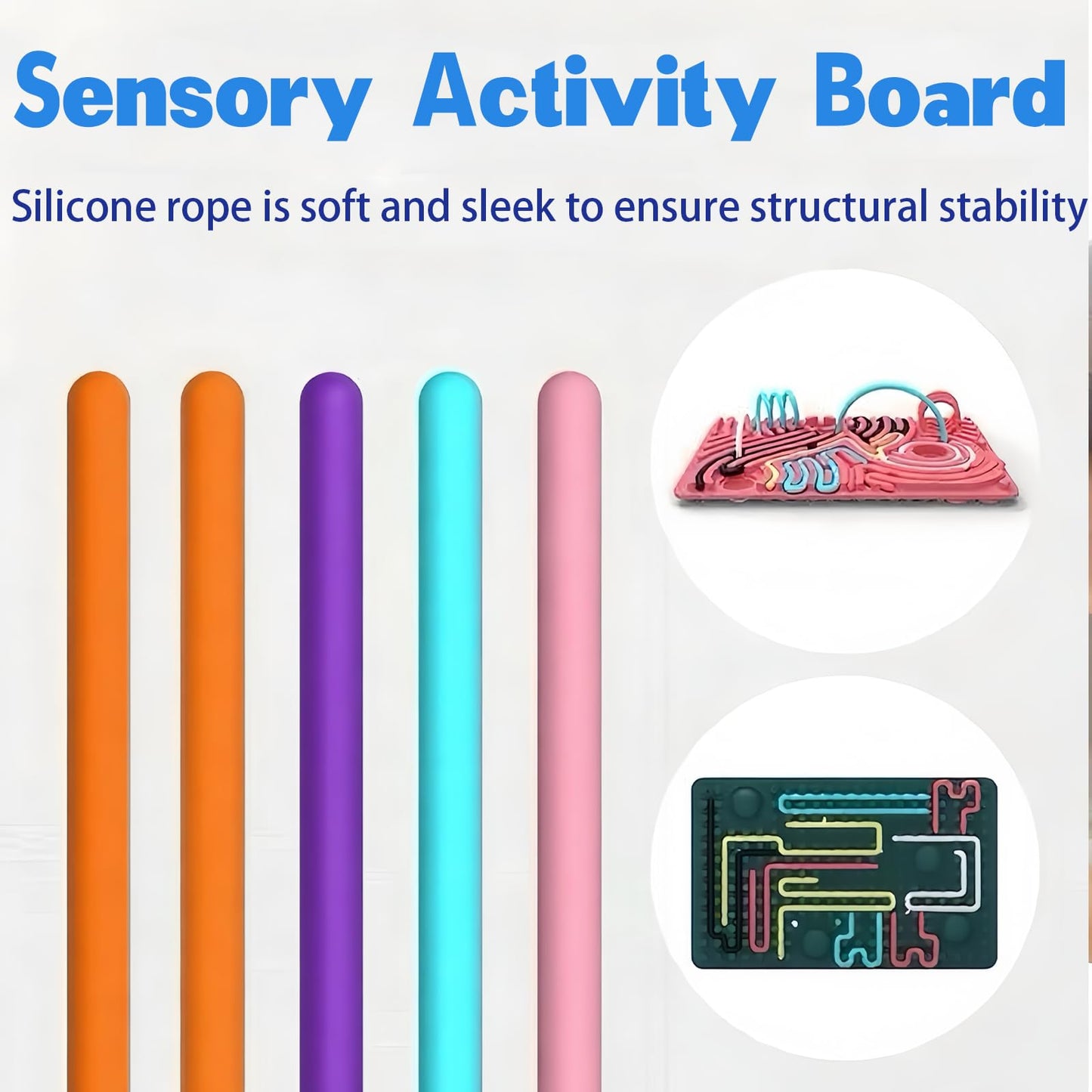 Xesakesi Sensory Activity Board – Stocking Stuffers Fidget Toy for Kids & Adults, Quiet & Screen-Free