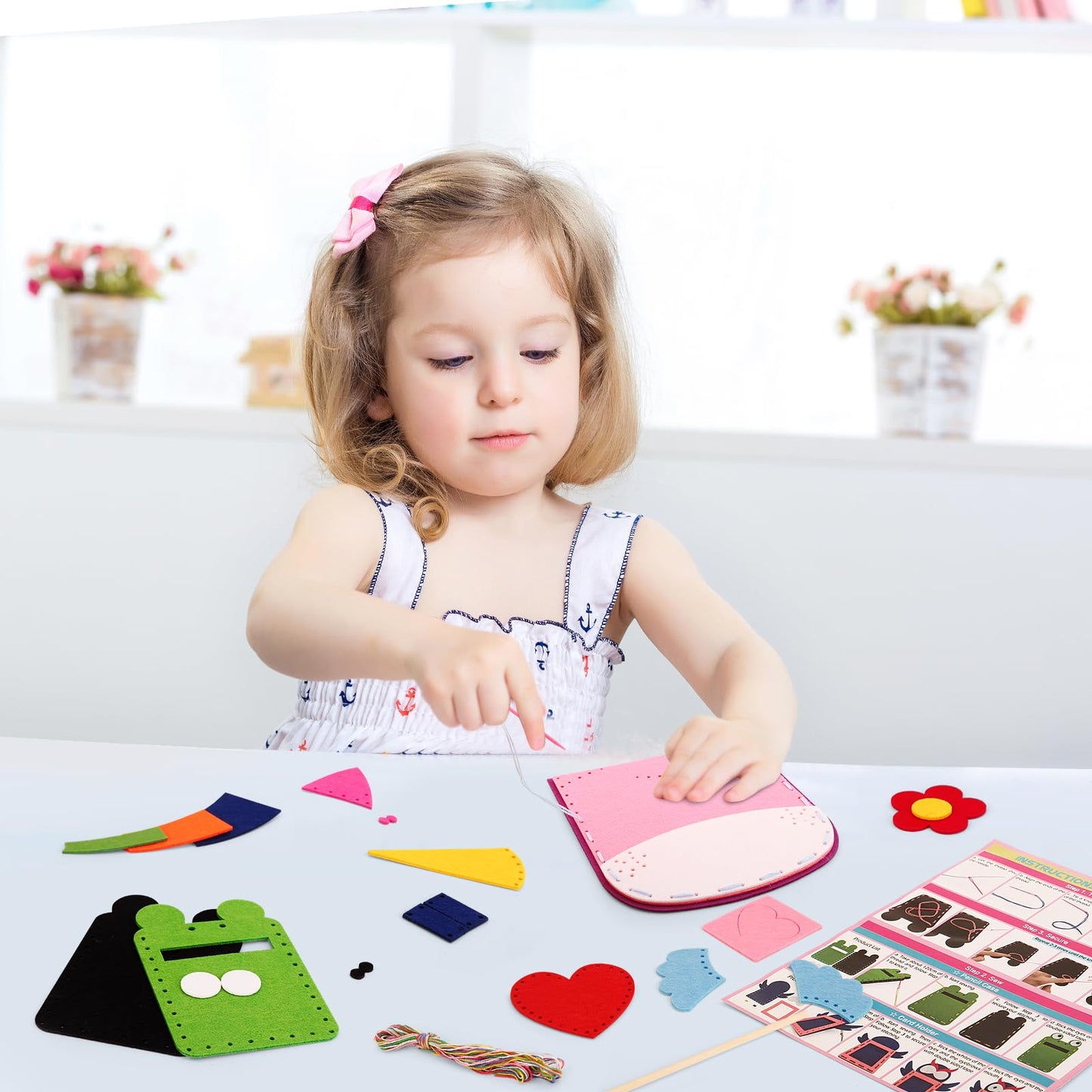 xFFFun My First Sewing Kit for Kids – 5 Easy Projects for Ages 4-8
