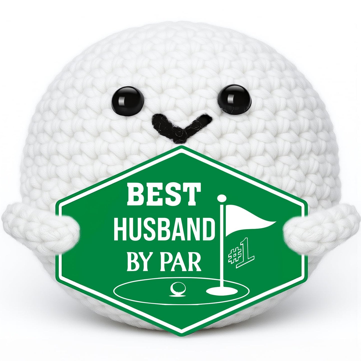 XgiftCreat Crochet Golf Ball Gift for Husband – Birthday, Anniversary & Father’s Day