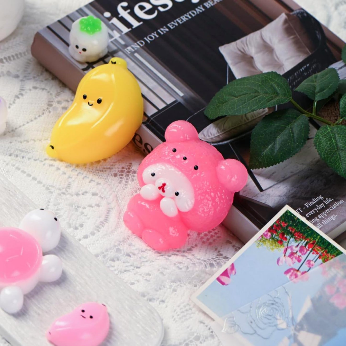 Xgmadiles Taba Squishy 6Pcs – Ultra-Soft Fidget Toys for Kids 4–12