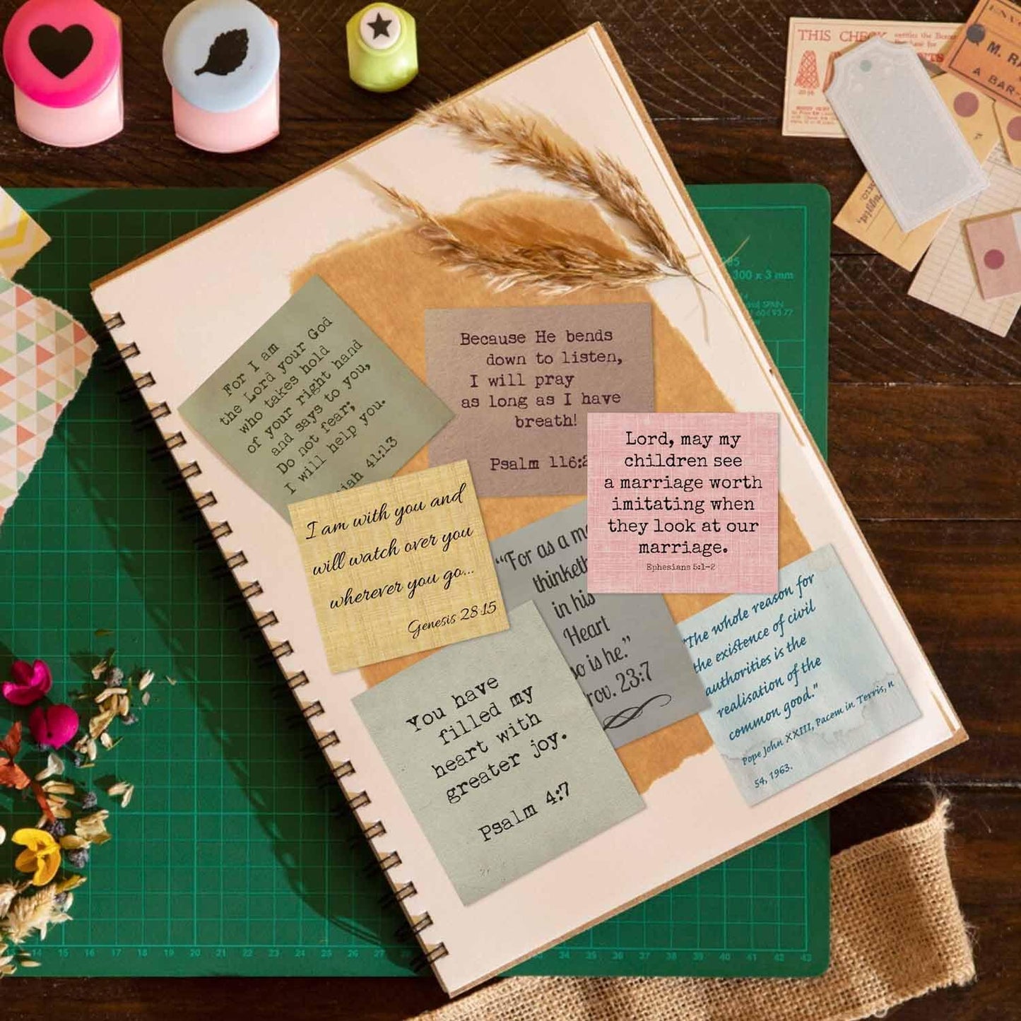XGXHZYLC Bible Verse Stickers – 120 Pcs Typewriter Scripture Quotes for Journaling