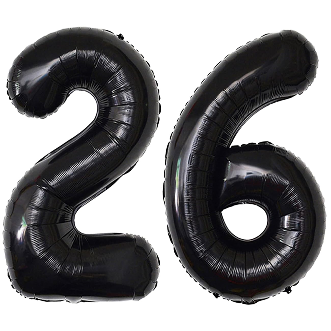 xiangsushijie 40 Inch Number Balloon 26 Black – Giant Foil Mylar for 26th Birthday & Anniversary Decor