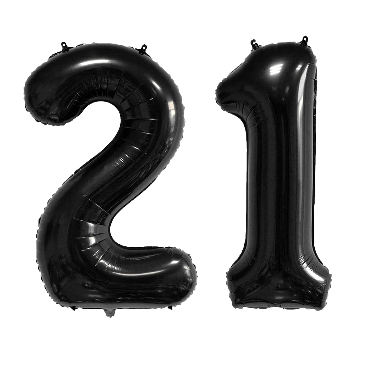 xiangsushijie 40-Inch Black 12/21 Number Balloon – Jumbo Foil Mylar for Birthdays & Celebrations