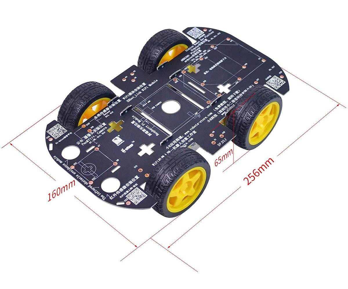 XiaoR Geek Robot Chassis 4WD – DIY Smart Car Kit for Arduino, Raspberry Pi & Jetson Nano
