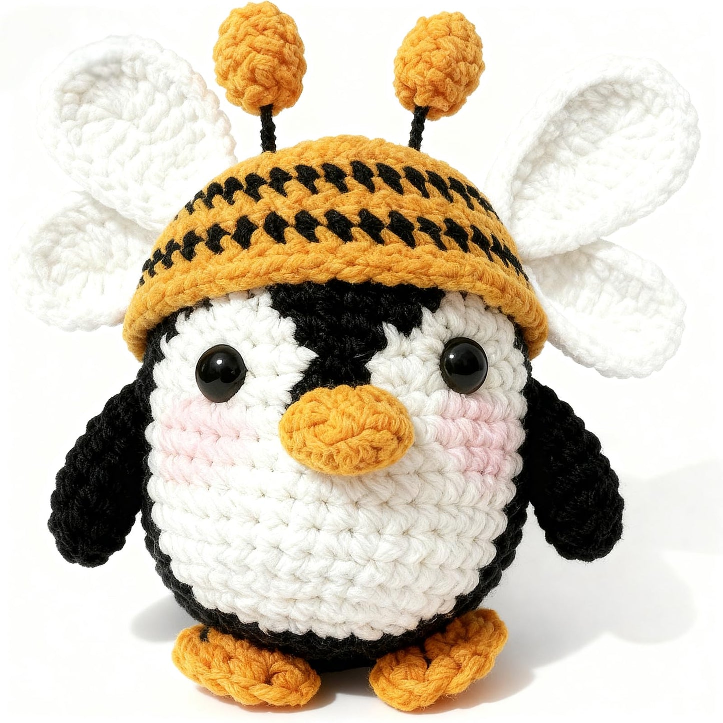XIBIGEYE Handmade Crochet Penguin - Valentine’s Day Gift for Him & Her with To My Love Card