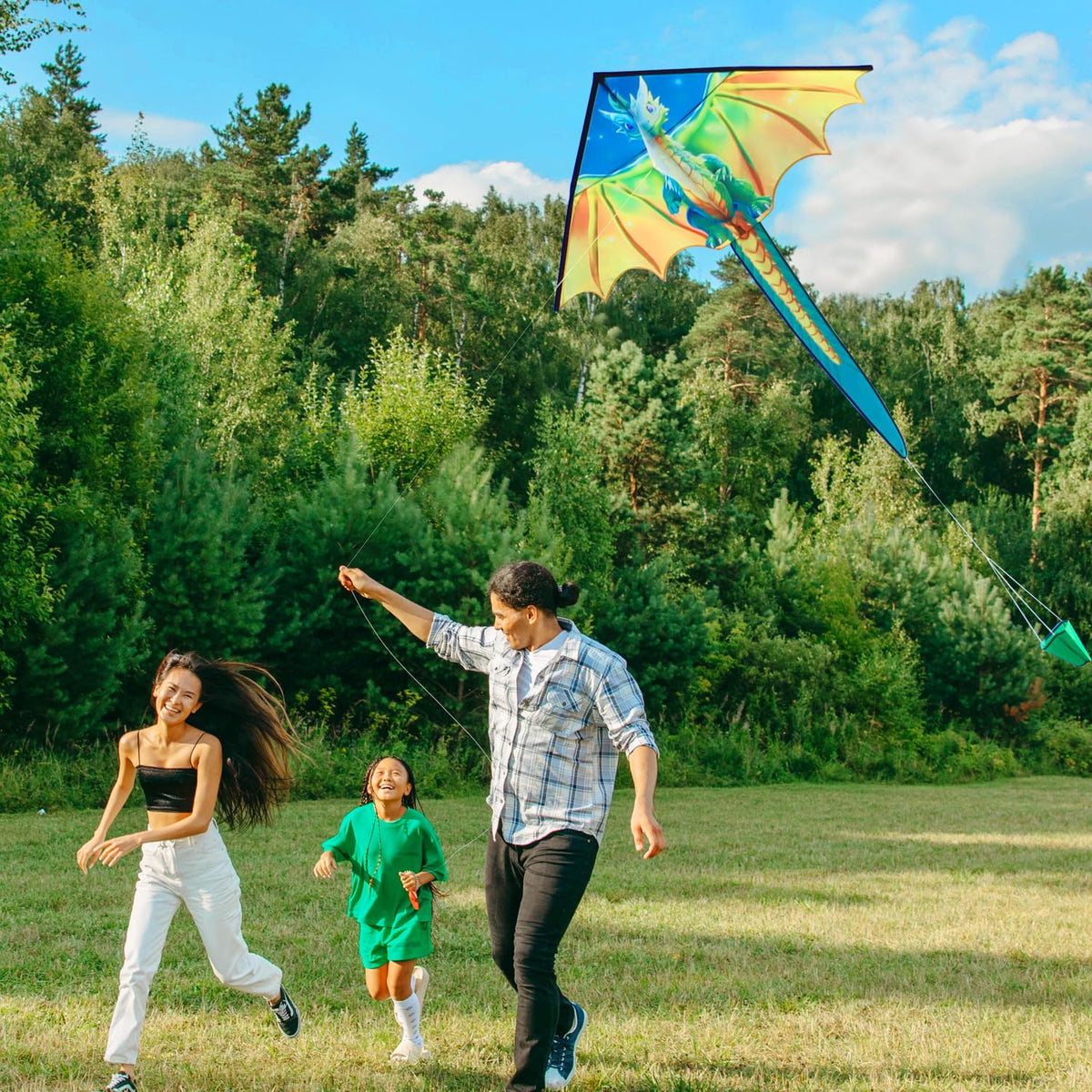 Xida Dragon Kite for Kids 4-8 & Adults | Easy to Fly, Durable 210T