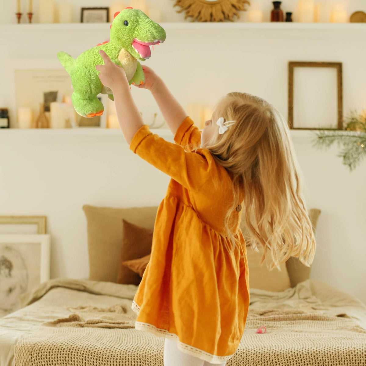 XieKules 9.8-Inch Tyrannosaurus Plush – Cute Dinosaur Stuffed Animal