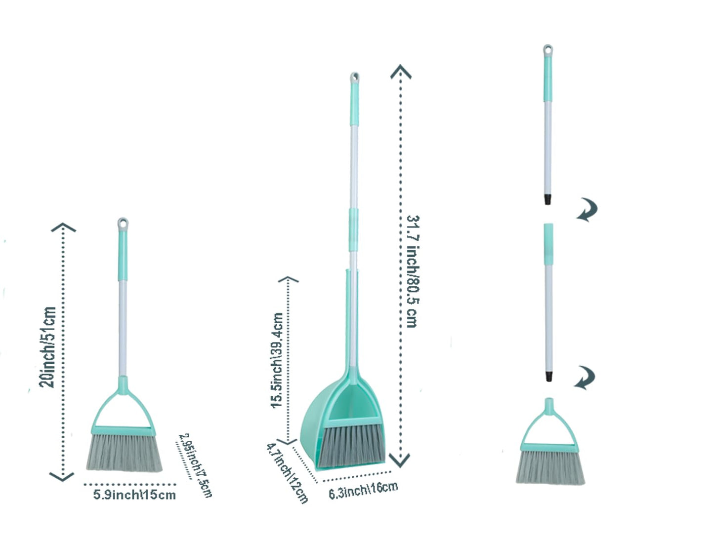 Xifando Kid's Housekeeping Cleaning Tools Set - 5-Piece Pretend Play Kit