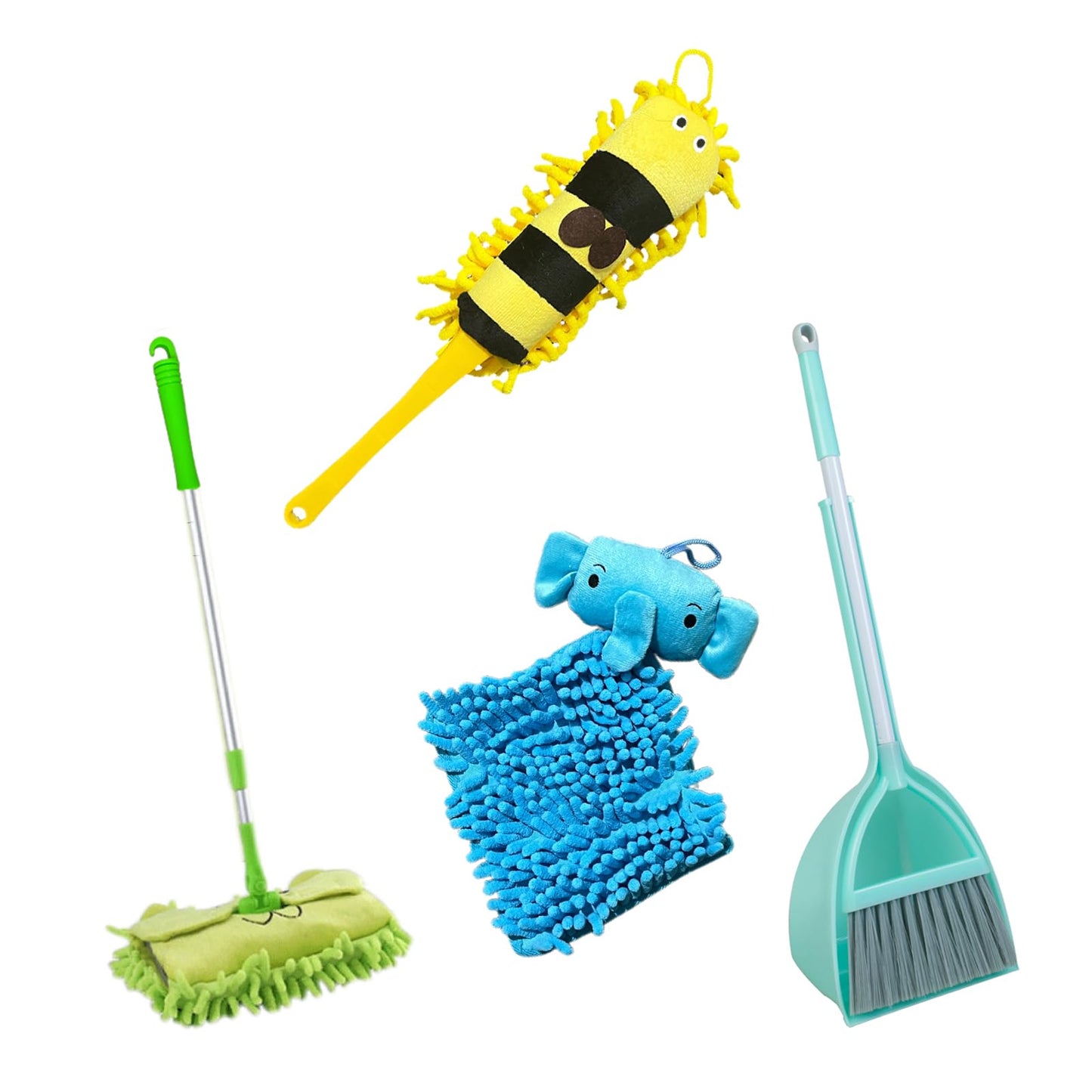 Xifando Kid's Housekeeping Cleaning Tools Set - 5-Piece Pretend Play Kit