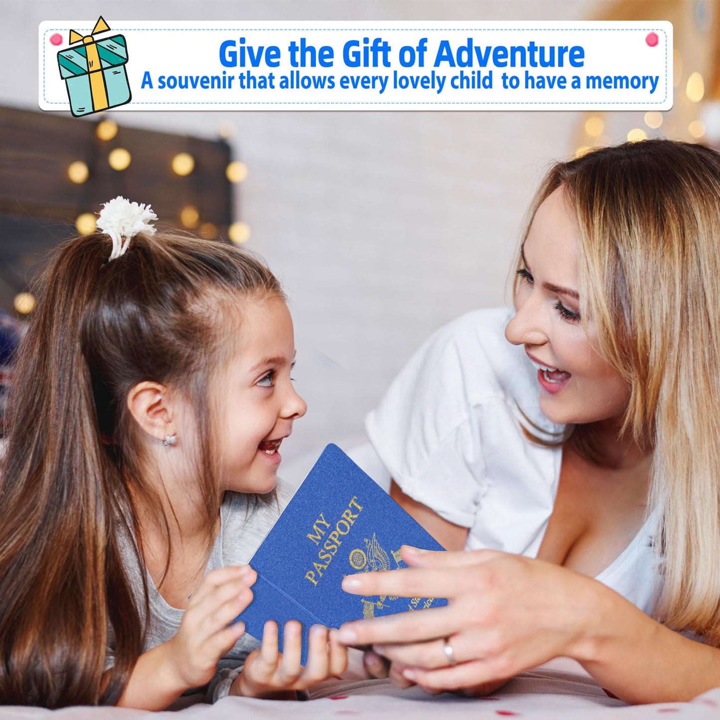 XIISVINT Blank Passport Notebook Blue – 100-Pack Travel Journal for Kids, 5.51 x 3.9 in